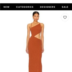 Kiana gown in copper